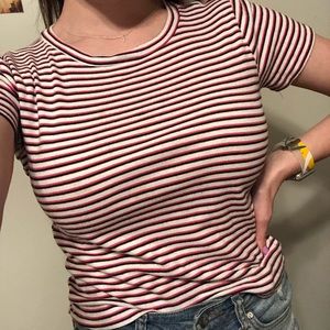 Striped crop top